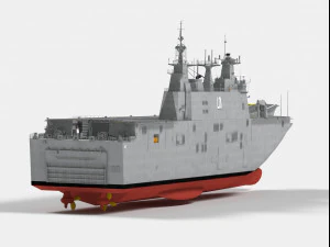 hmas adelaide canberra class lhd 3D Model