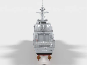 dd115 akizuki class destroyer 3D Model