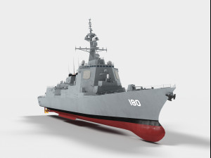 ddg-180 haguro 3D Model