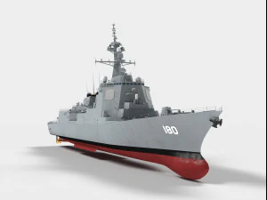 ddg-180 haguro 3D Model