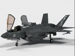 Brytyjskie naklejki Lockheed F-35 B Model 3D