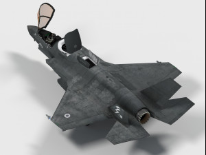 lockheed f-35 b british decals 3D Model