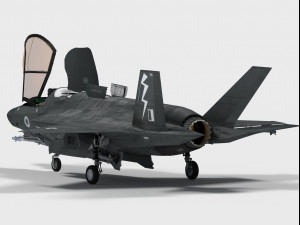 lockheed f-35 b british decals 3D Model