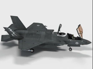 lockheed f-35 b british decals 3D Model