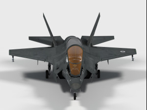 lockheed f-35 b british decals 3D Model