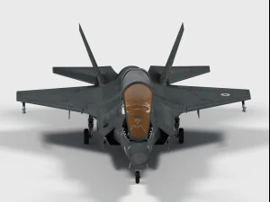 lockheed f-35 b british decals 3D Model