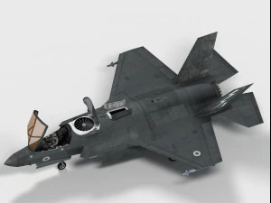 lockheed f-35 b british decals 3D Model