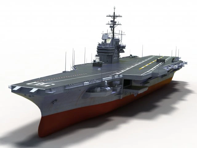 USS CVN-59 Forrestal Modello 3D .c4d .max .obj .3ds .fbx .stl .blend 
