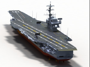 USS CVN-59 Forrestal 3Dモデル