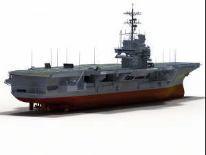 USS CVN-59 Forrestal 3Dモデル