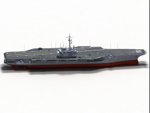 USS CVN-59 Forrestal 3Dモデル