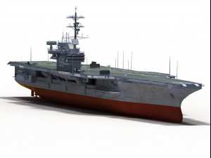 USS CVN-59 Forrestal 3Dモデル