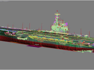 USS CVN-59 Forrestal Modello 3D