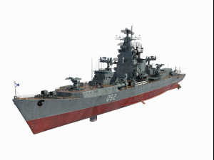 Admiral Zuzulya Kresta-1 class cruiser Modello 3D