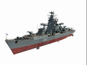 Cruzador da classe Almirante Zuzulya Kresta-1 Modelo 3D