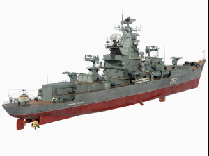 Cruzador da classe Almirante Zuzulya Kresta-1 Modelo 3D