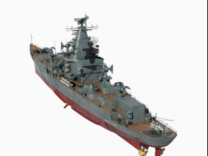Admiral Zuzulya Kresta-1 class cruiser Modello 3D