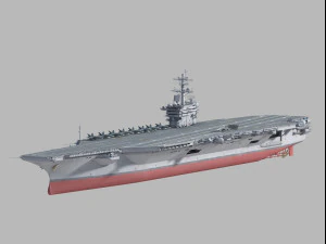 CVN72 亚伯拉罕&middot;林肯号航空母舰 3D 模型