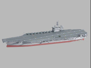 CVN72 USS Abraham Lincoln 3D Model