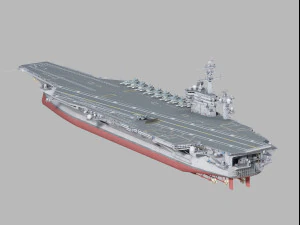 CVN72 USS Abraham Lincoln 3D Model
