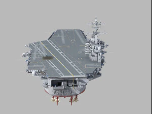 CVN72 USS Abraham Lincoln 3D Model
