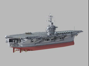 CVN72 USS Abraham Lincoln 3D Model