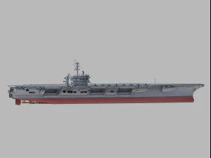 CVN72 USS Abraham Lincoln 3D Model