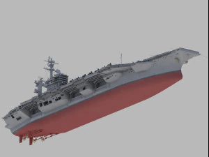 CVN72 USS Abraham Lincoln 3D Model