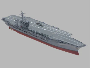 CVN72 USS Abraham Lincoln 3D Model