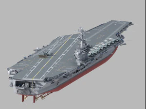 CVN72 USS Abraham Lincoln 3D Model