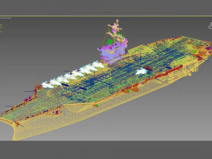 CVN72 USS Abraham Lincoln 3D Model