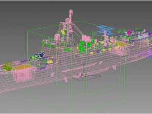 155 Nanjing Type 052D Luyang III klasse torpedobootjager 3D Model