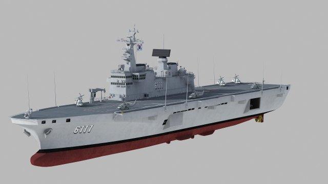 ROKS Dokdo 3D Model .c4d .max .obj .3ds .fbx .stl .blend 