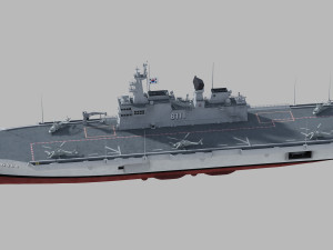 ROKS Dokdo 3D Model