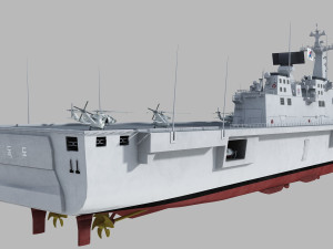ROKS Dokdo 3D Model