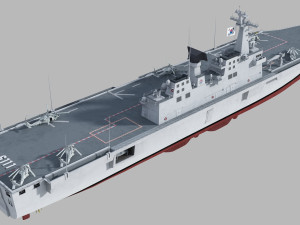 ROKS Dokdo 3D Model
