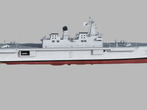 ROKS Dokdo 3D Model