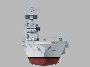 ROKS Dokdo Model 3D
