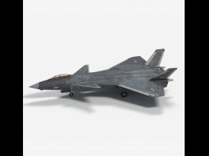 Chengdu J-20 S Mighty Dragon 3D Model