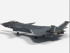 Chengdu J-20 S Mighty Dragon 3D Model