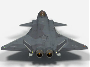 Chengdu J-20 S Mighty Dragon 3D Model