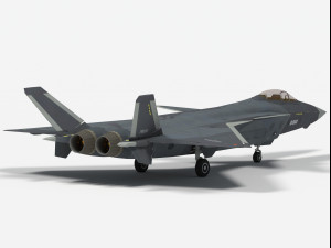 Chengdu J-20 S Mighty Dragon 3D Model