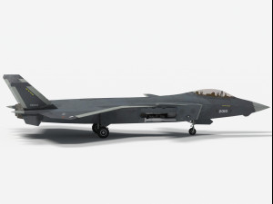 Chengdu J-20 S Mighty Dragon 3D Model