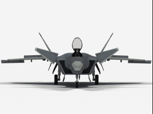 Chengdu J-20 S Mighty Dragon 3D Model