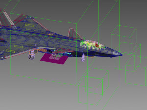 Chengdu J-20 S Mighty Dragon 3D Model