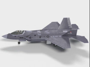 KAI KF-21 Boramae versione indonesiana Modello 3D