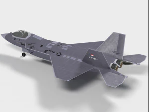 KAI KF-21 Boramae versione indonesiana Modello 3D