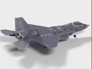 KAI KF-21 Boramae Indonesian version 3D Модель