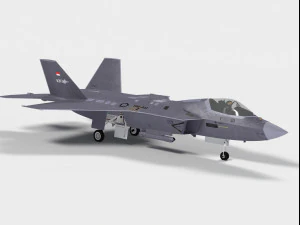 KAI KF-21 Boramae versione indonesiana Modello 3D
