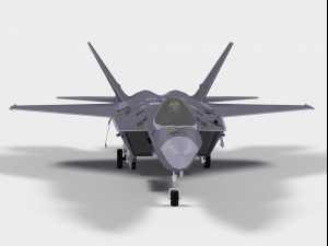 KAI KF-21 Boramae Indonesian version 3D Модель